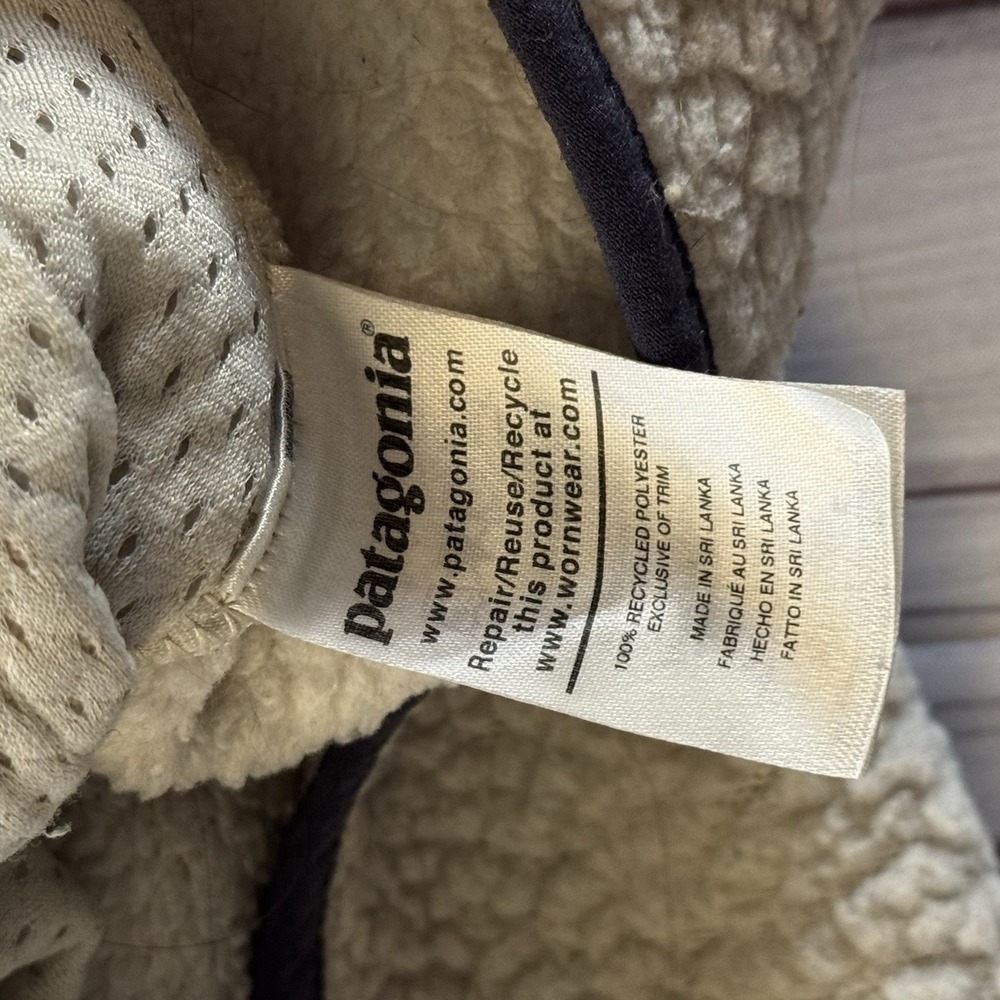 Patagonia Retro X Fleece Pullover Jacket Cream Womens XS Sherpa Quarter Zip - Picture 6 of 9